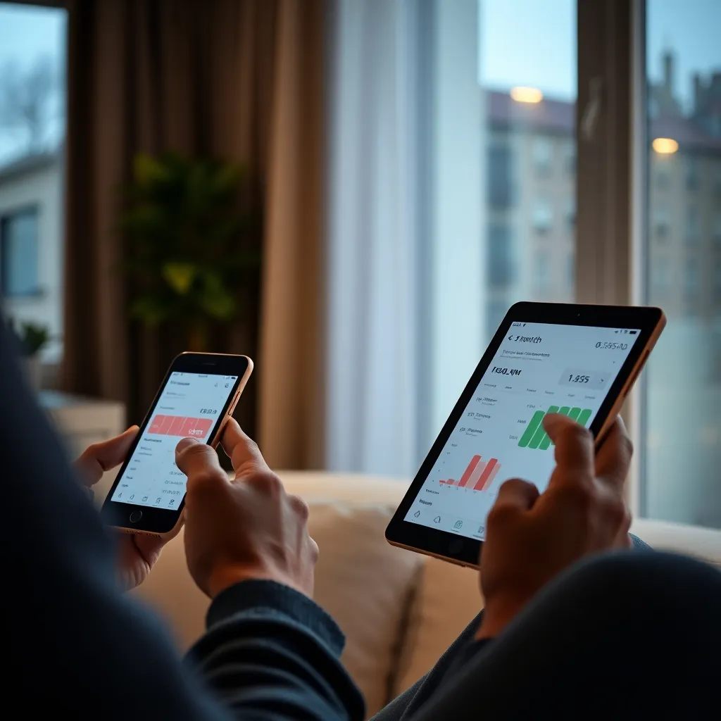 Persoon die belastingdocumenten bestudeert met laptop en rekenmachine